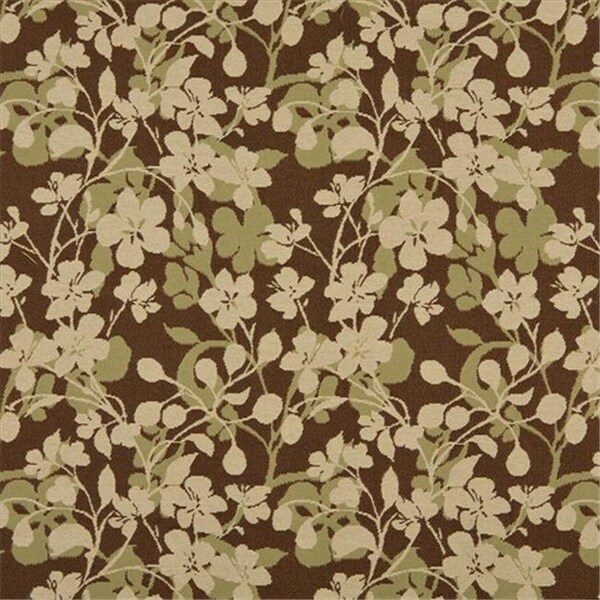 Designer Fabrics K0106B 54 in. Wide Beige; Brown And Light Green Floral Woven Solution Dyed Indoor & Outdoor Upholstery Fabric K0106B - main